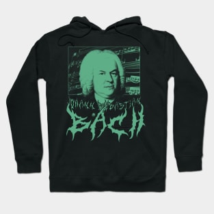 BACH METAL - Johann Sebastian Bach Classical Composer (green) Hoodie